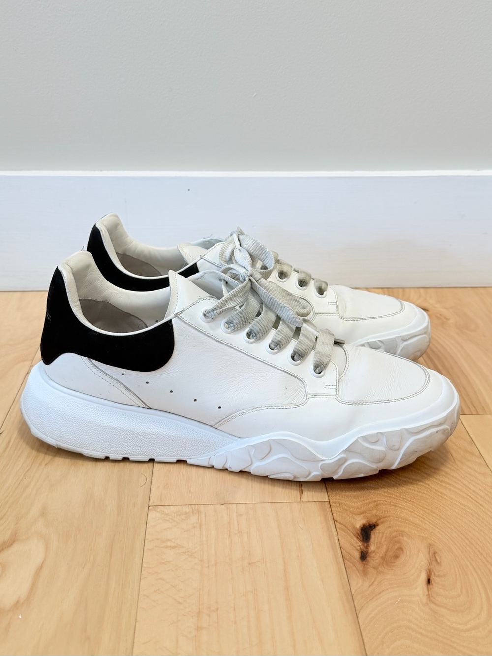 Alexander McQueen Men’s Oversized Court Trainer Sneakers